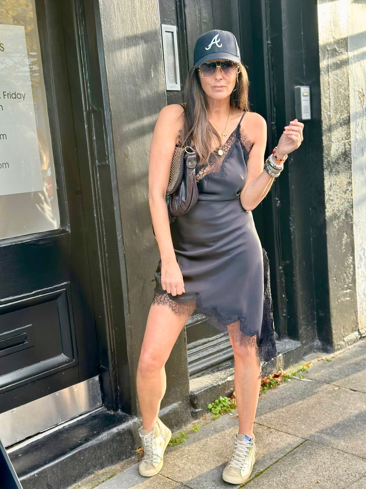 Anya Lace Dress - Black