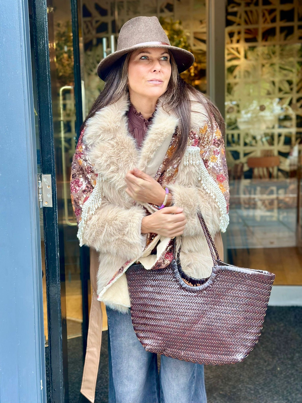 Zoey Embellished Jacket - Cream