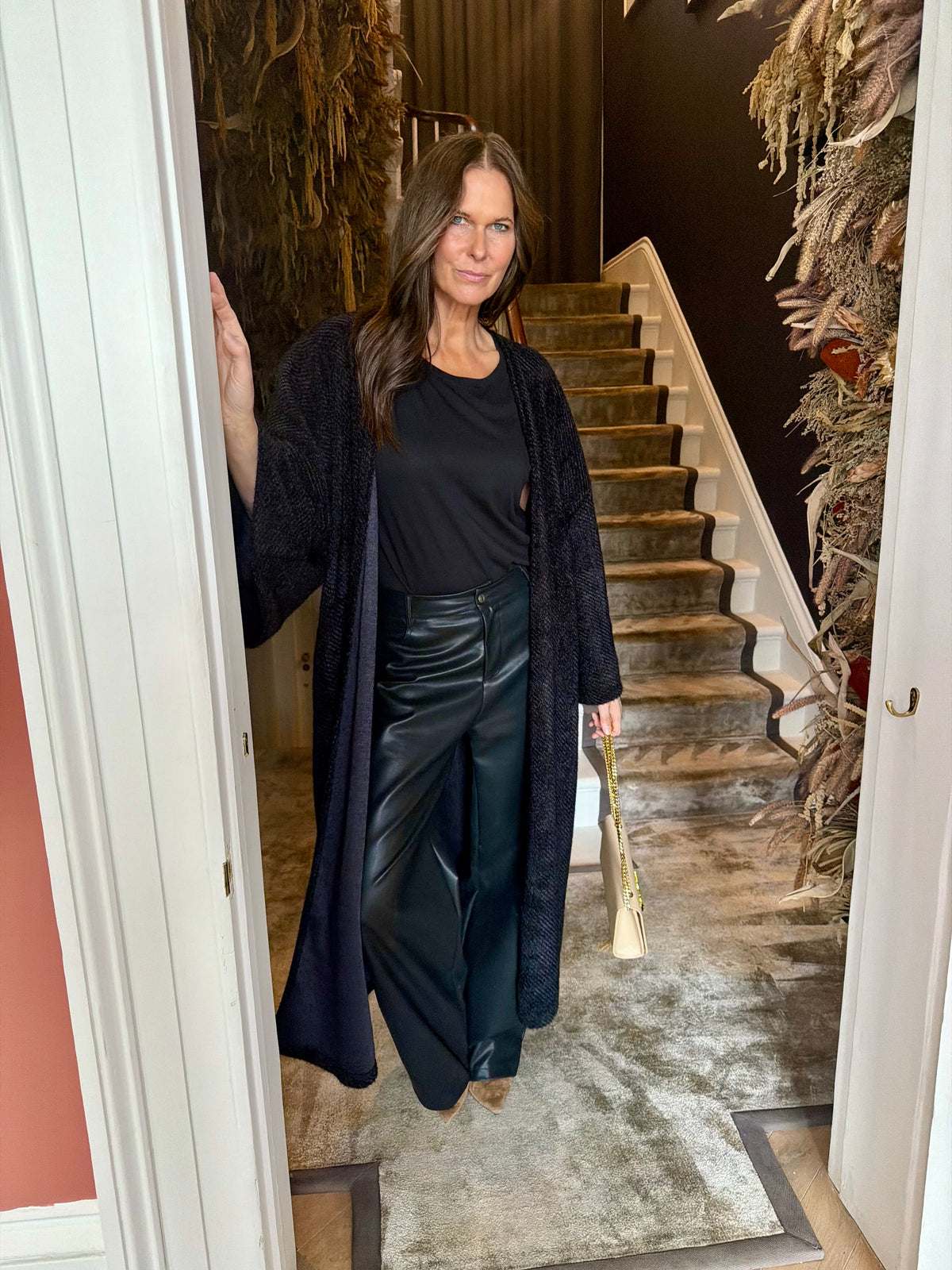 Saville Long Line Knit - Black