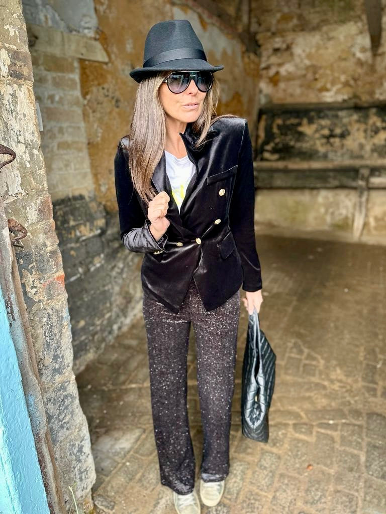 Pantalón de terciopelo Jessica Sparkle