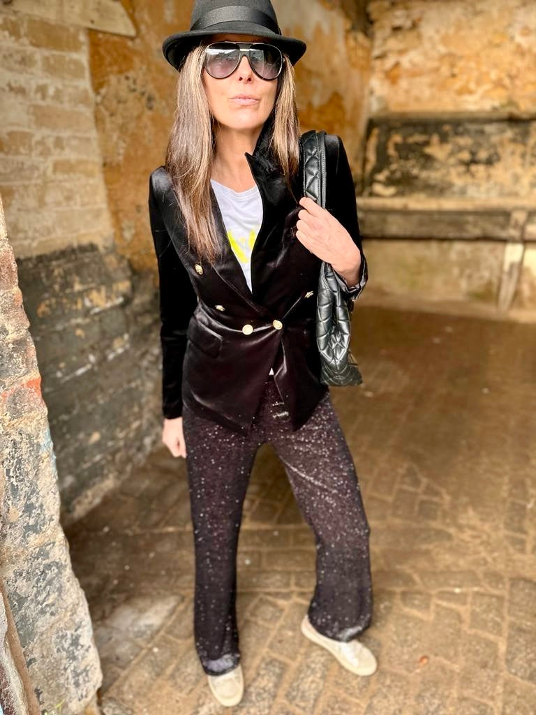 Pantalón de terciopelo Jessica Sparkle