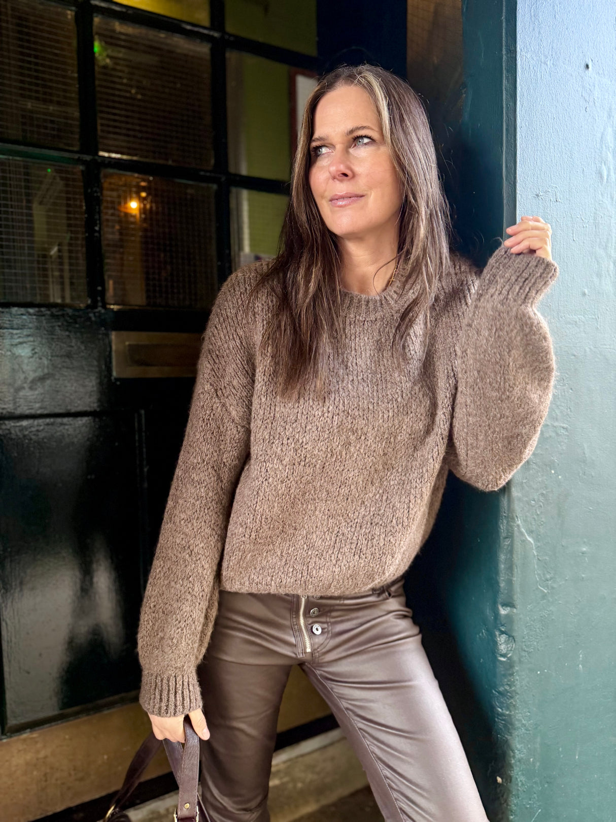 Arlo Wide Sleeve knit - Latte