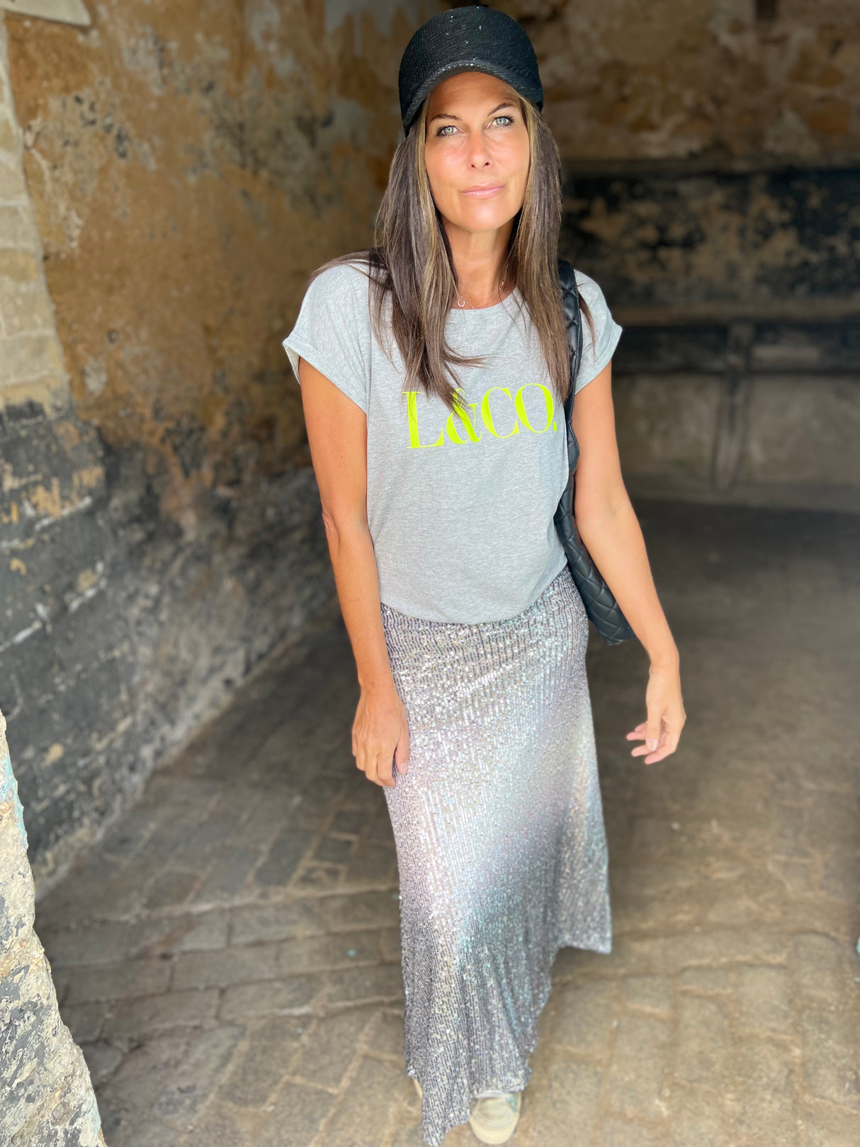 Camiseta LCo gris/neón