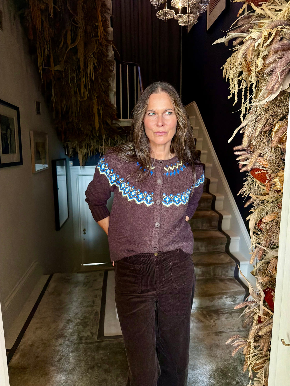 Sloane Cardigan - Chocolate