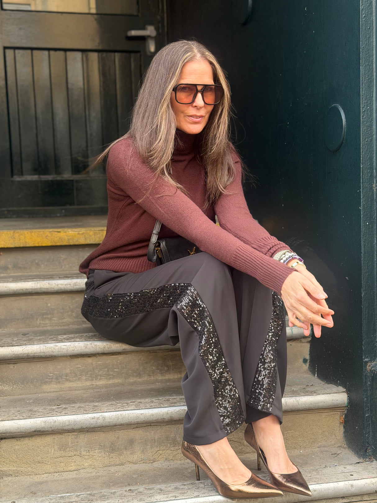 Rita Roll Neck Essential - Chocolate