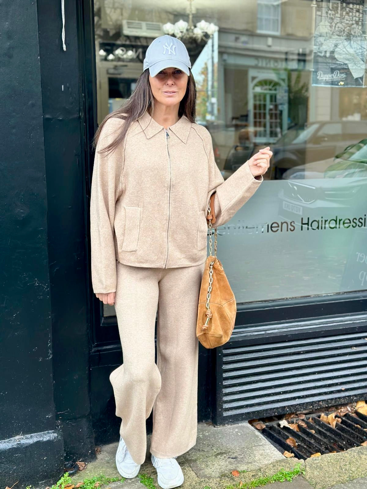 Oriane Knitted Pant - Oatmeal