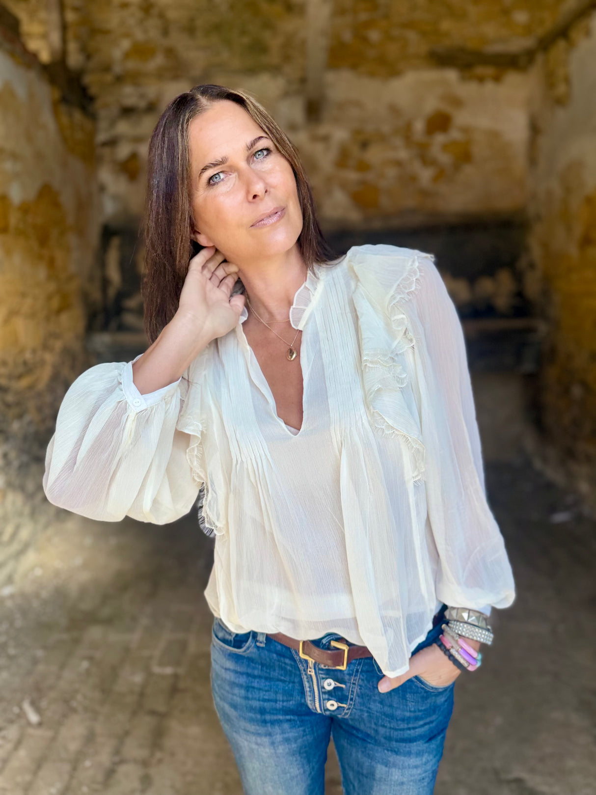 Bloom Blouse - Cream