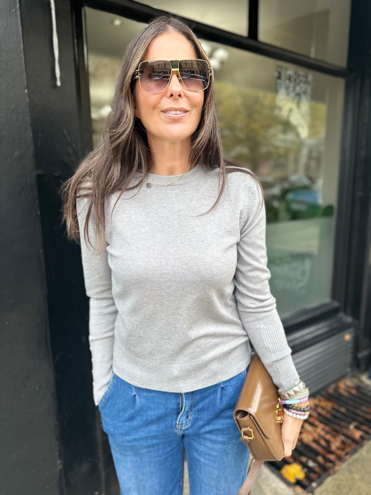 Space Light Weight Knit - Grey