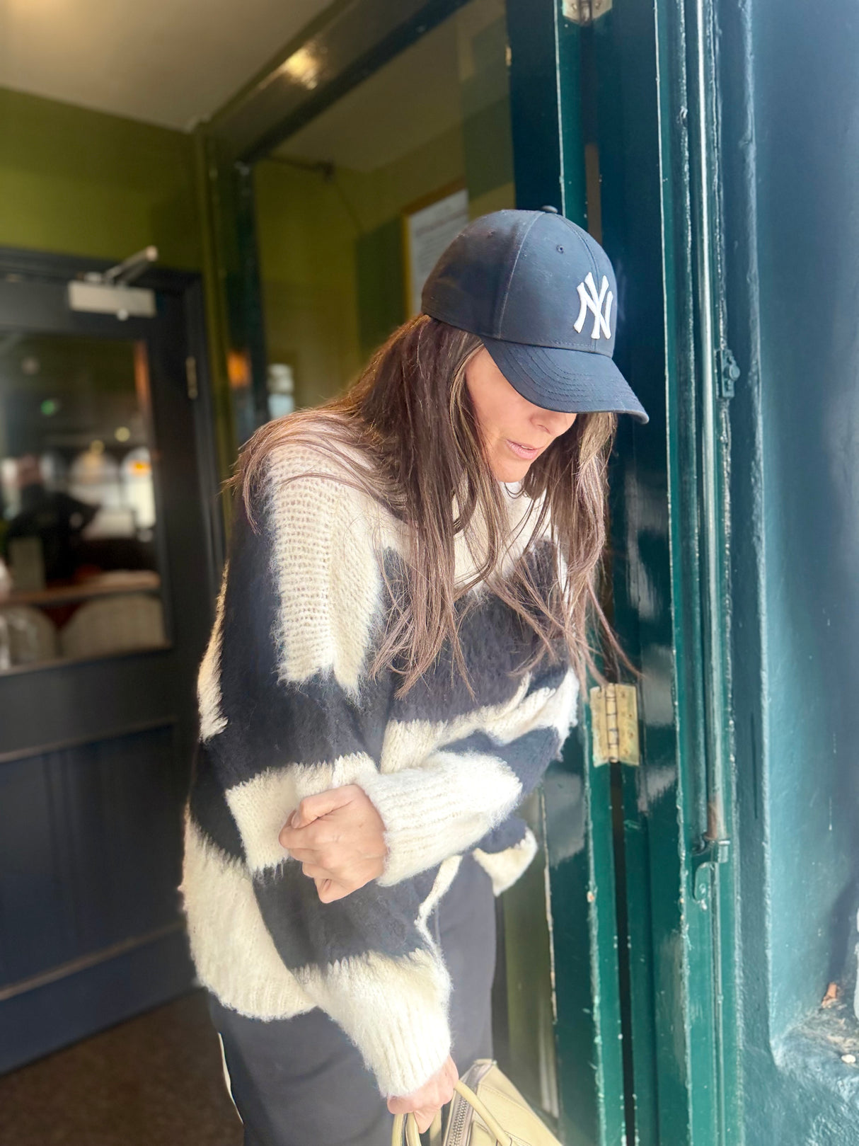 Alexia Stripe knit - Black/White