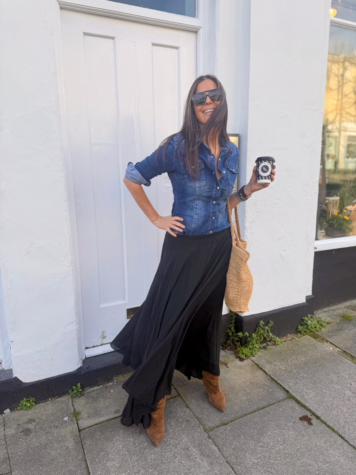 Jade Maxi Skirt - Black