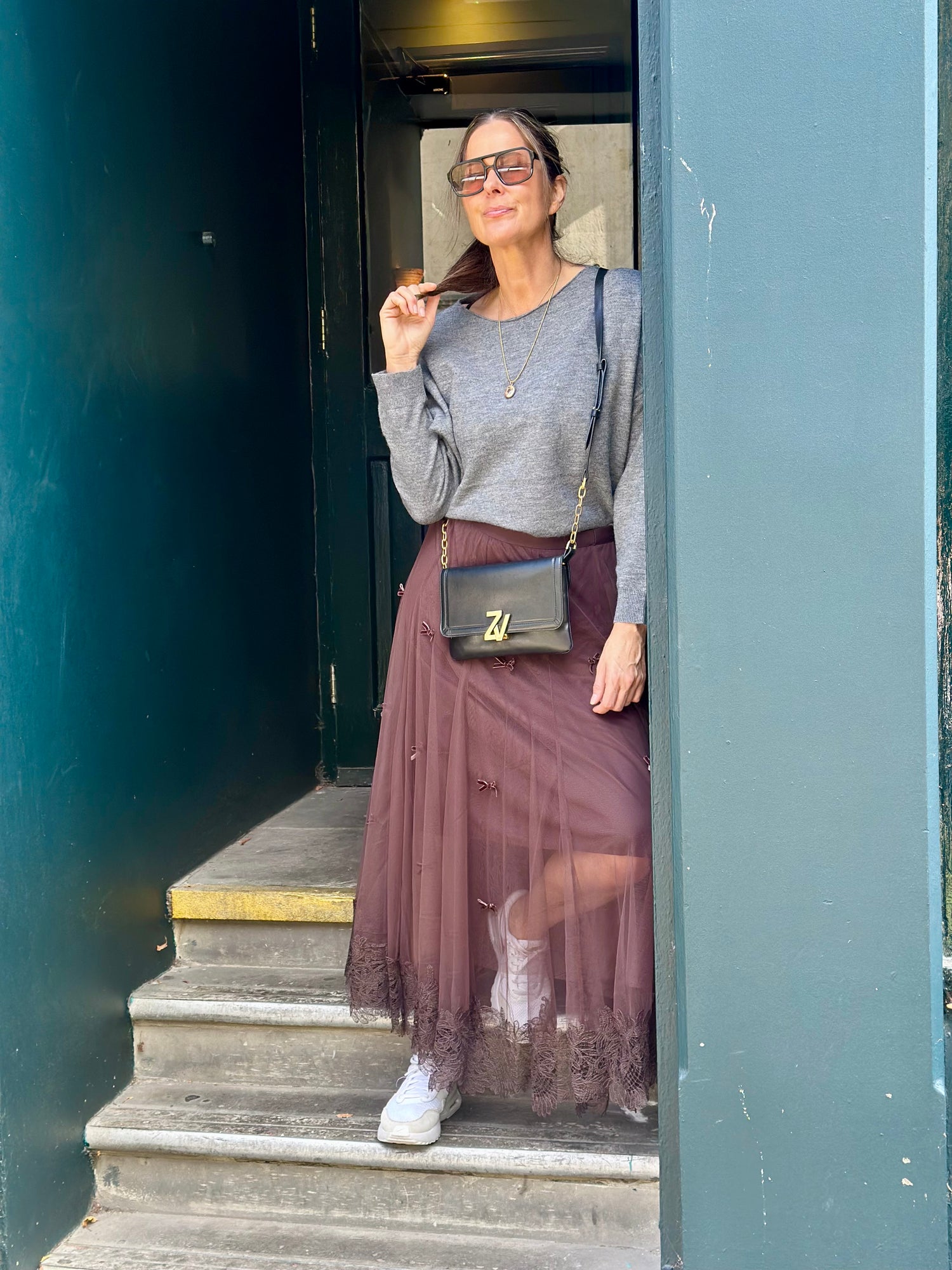 Georgie Sheer Midi Skirt