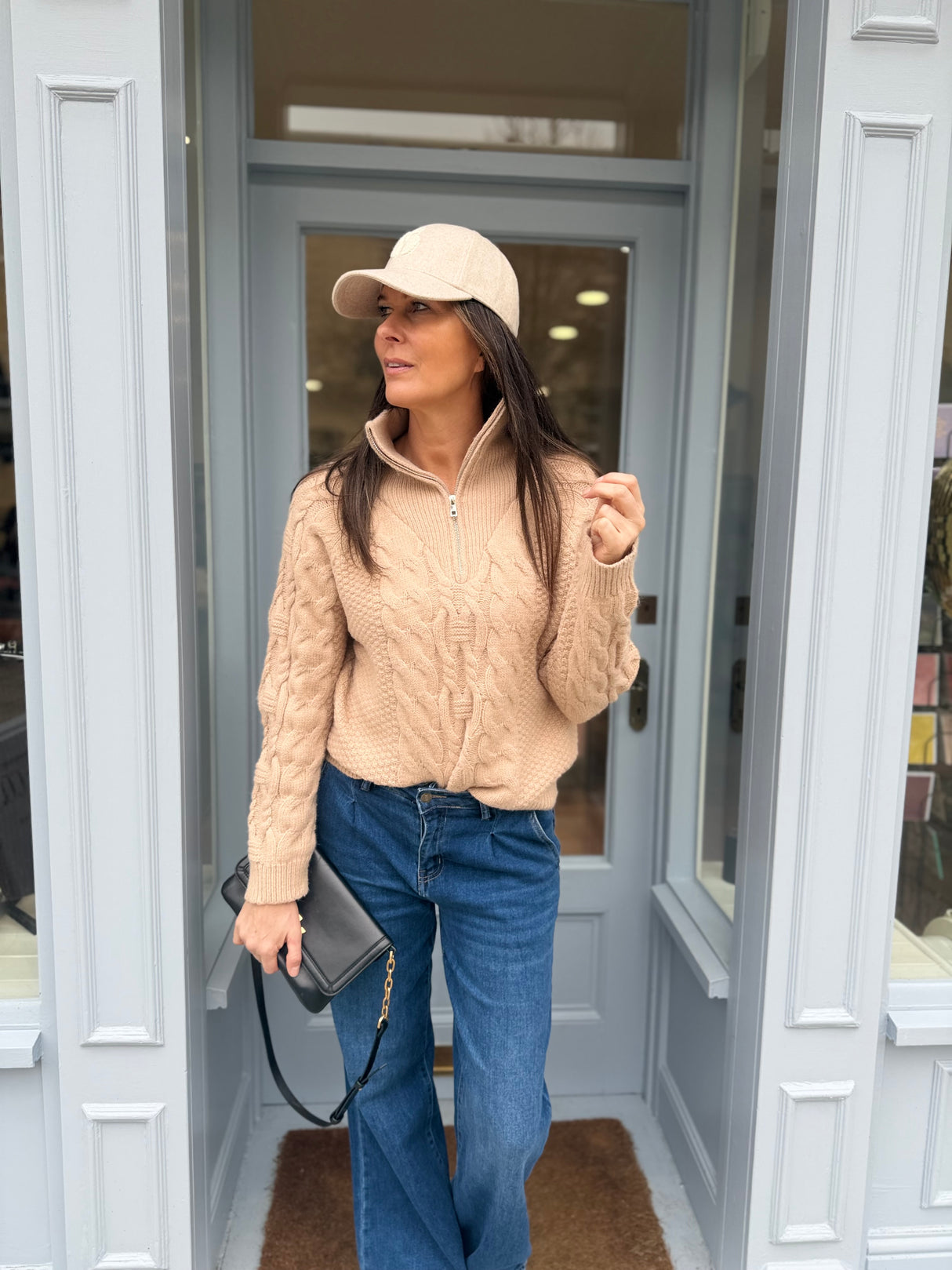 Connie Quarter Zip Knit