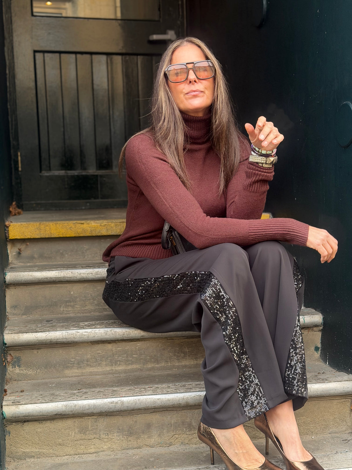 Rita Roll Neck Essential - Chocolate