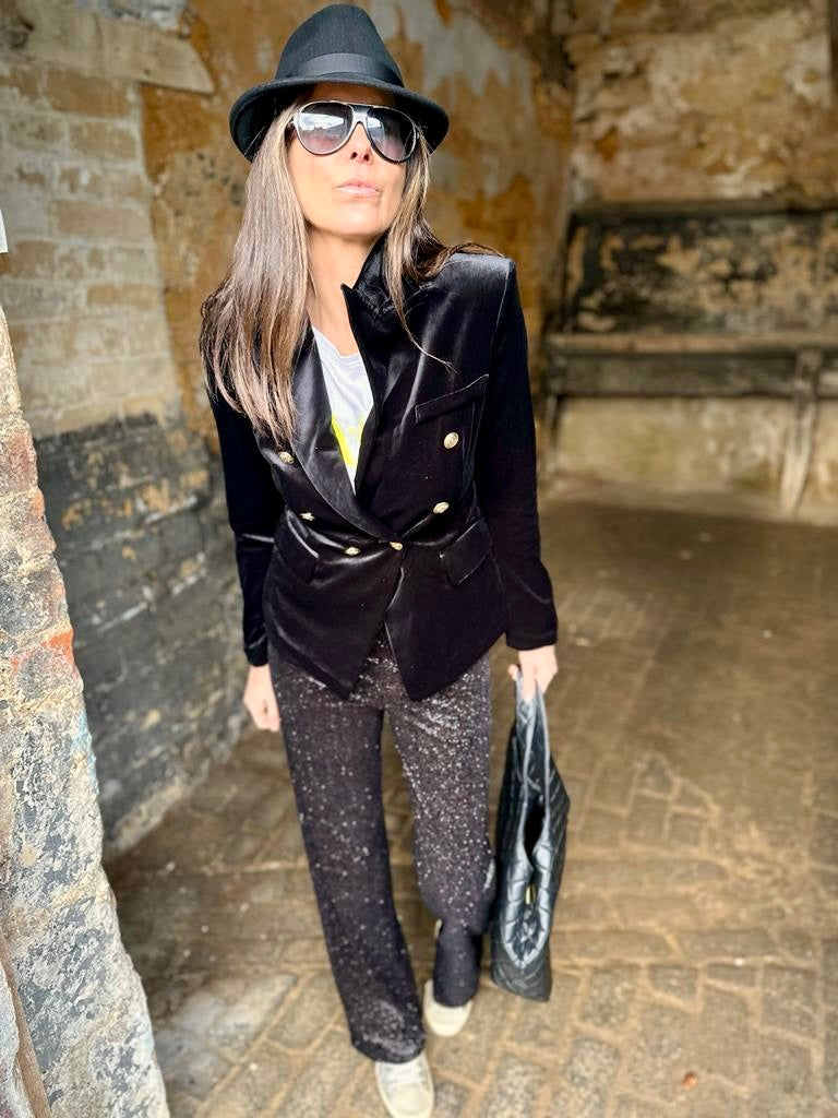 Pantalón de terciopelo Jessica Sparkle