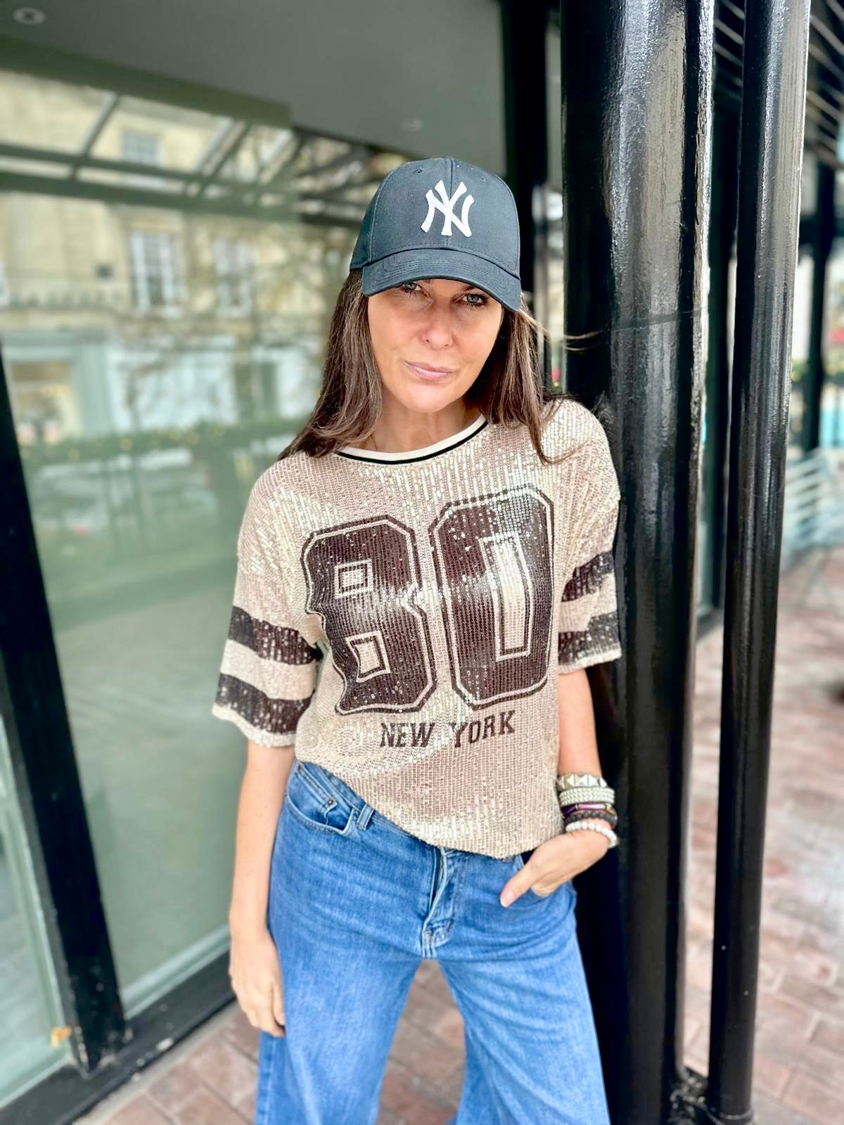 NYC Sequin Tee
