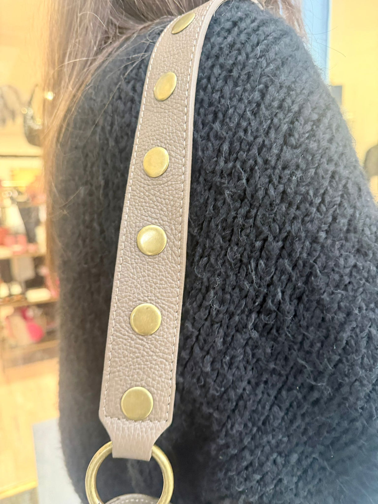 Tabitha Suede Bag - Taupe