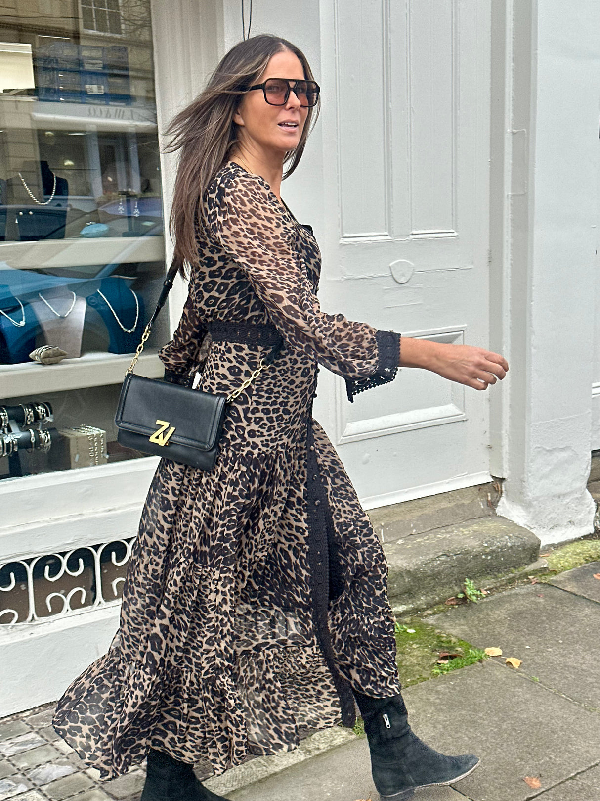 Amelie Maxi Dress - Animal Print