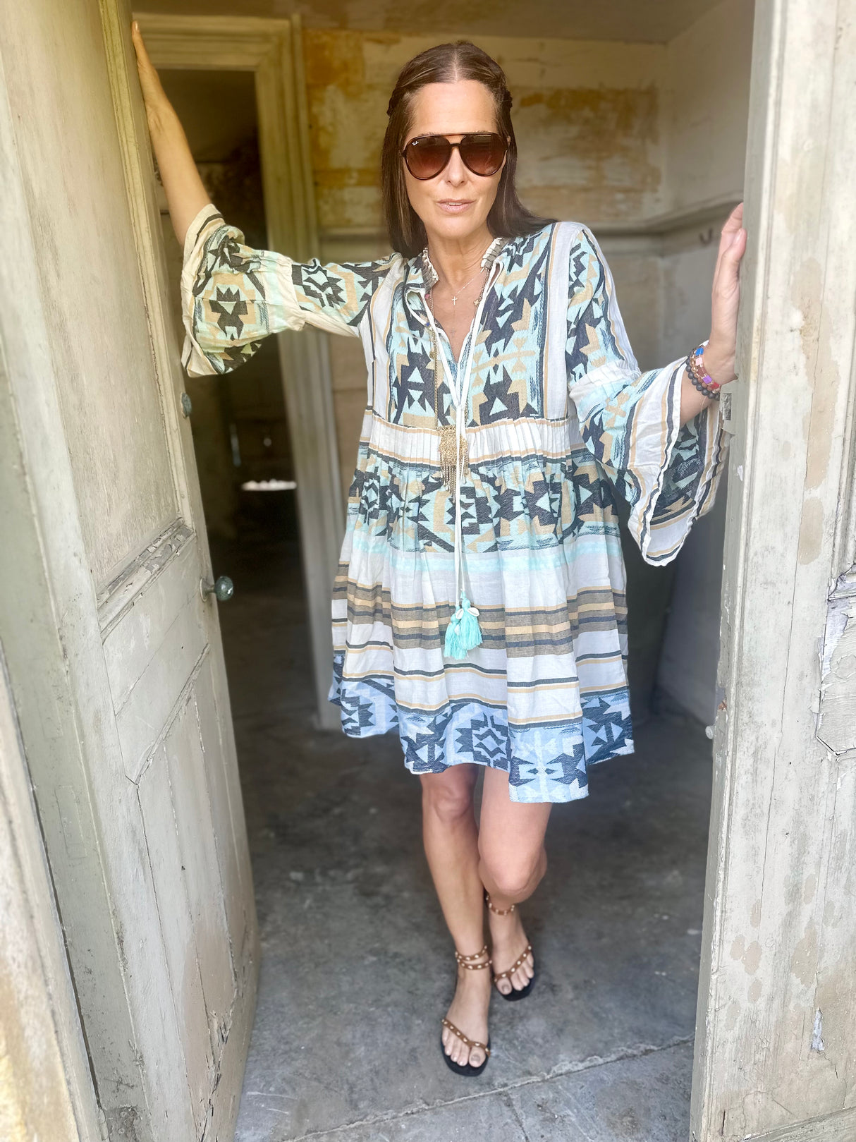 Dordogne Printed Mini Dress