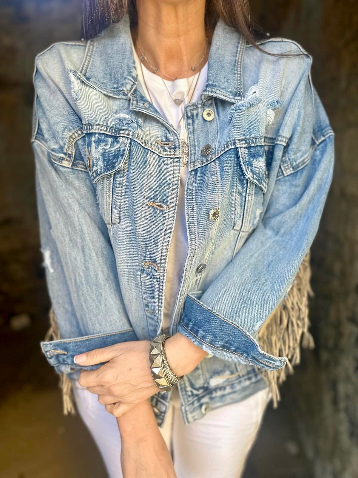 Jaqueta jeans Dallas azul