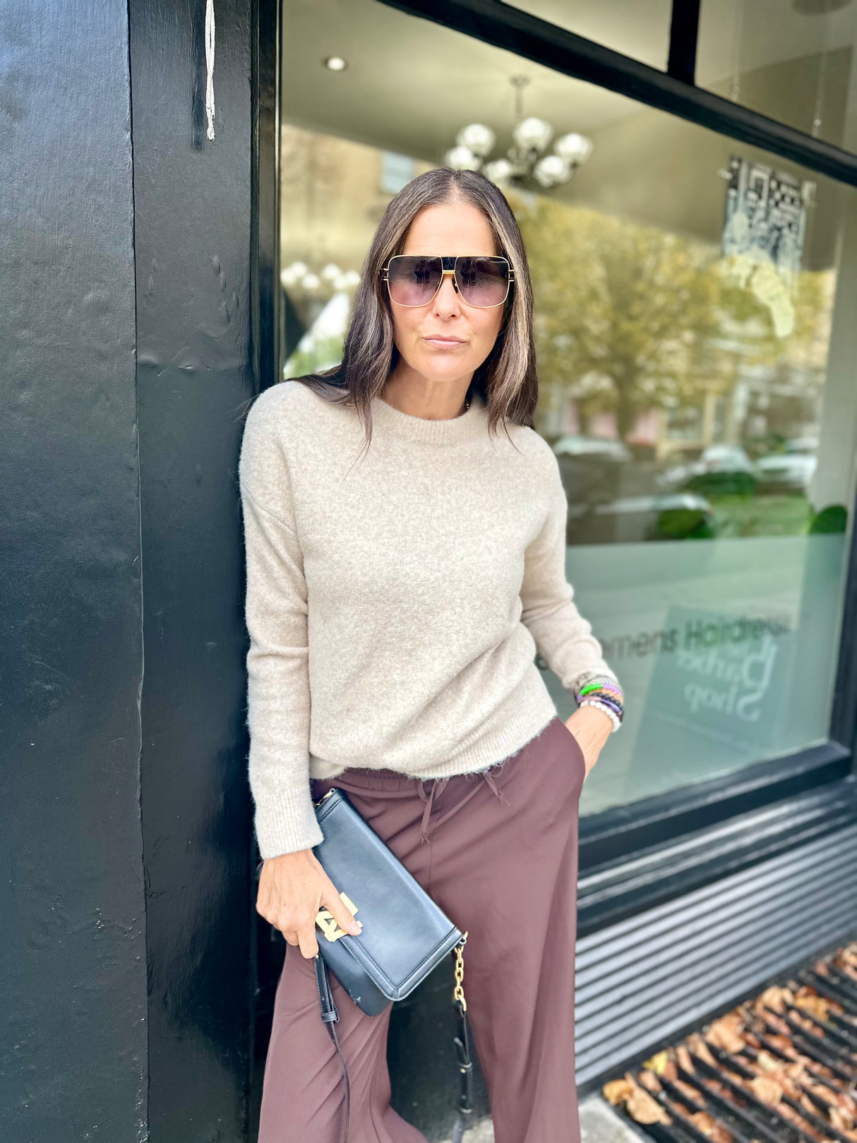 Coral Crew Neck Knit - Neutral