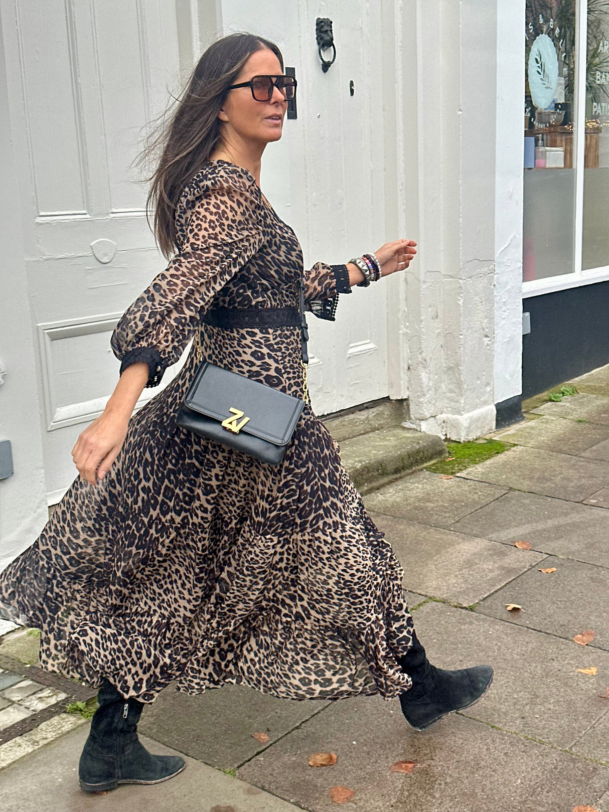 Amelie Maxi Dress - Animal Print