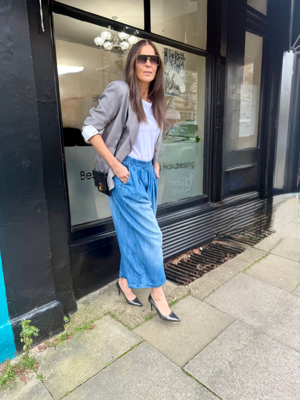 Collette Culottes - Mid Wash