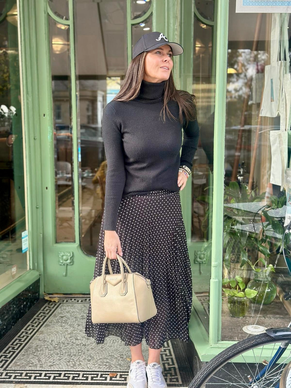 Ball Polka Dot Skirt - Black