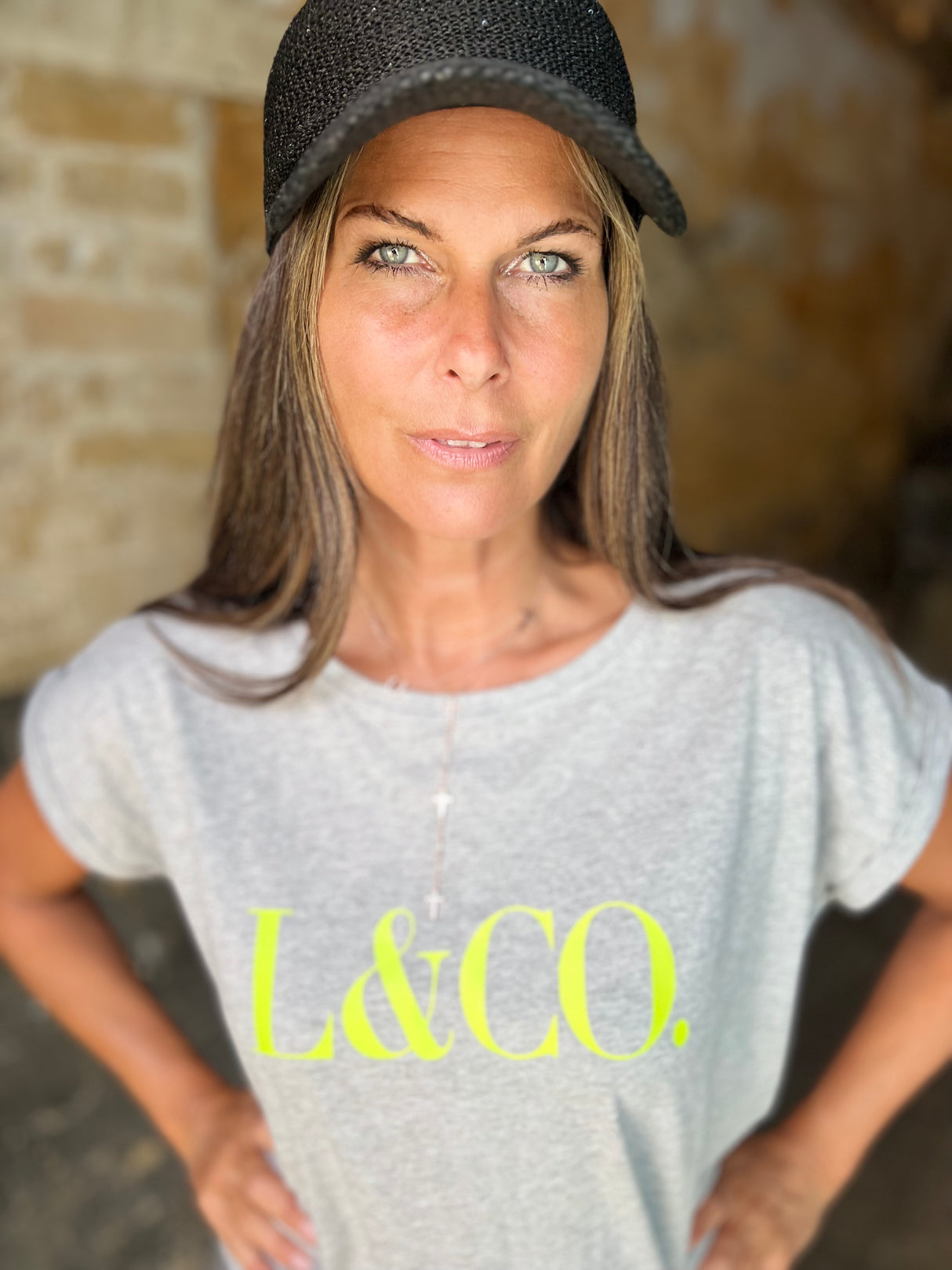 Camiseta LCo gris/neón