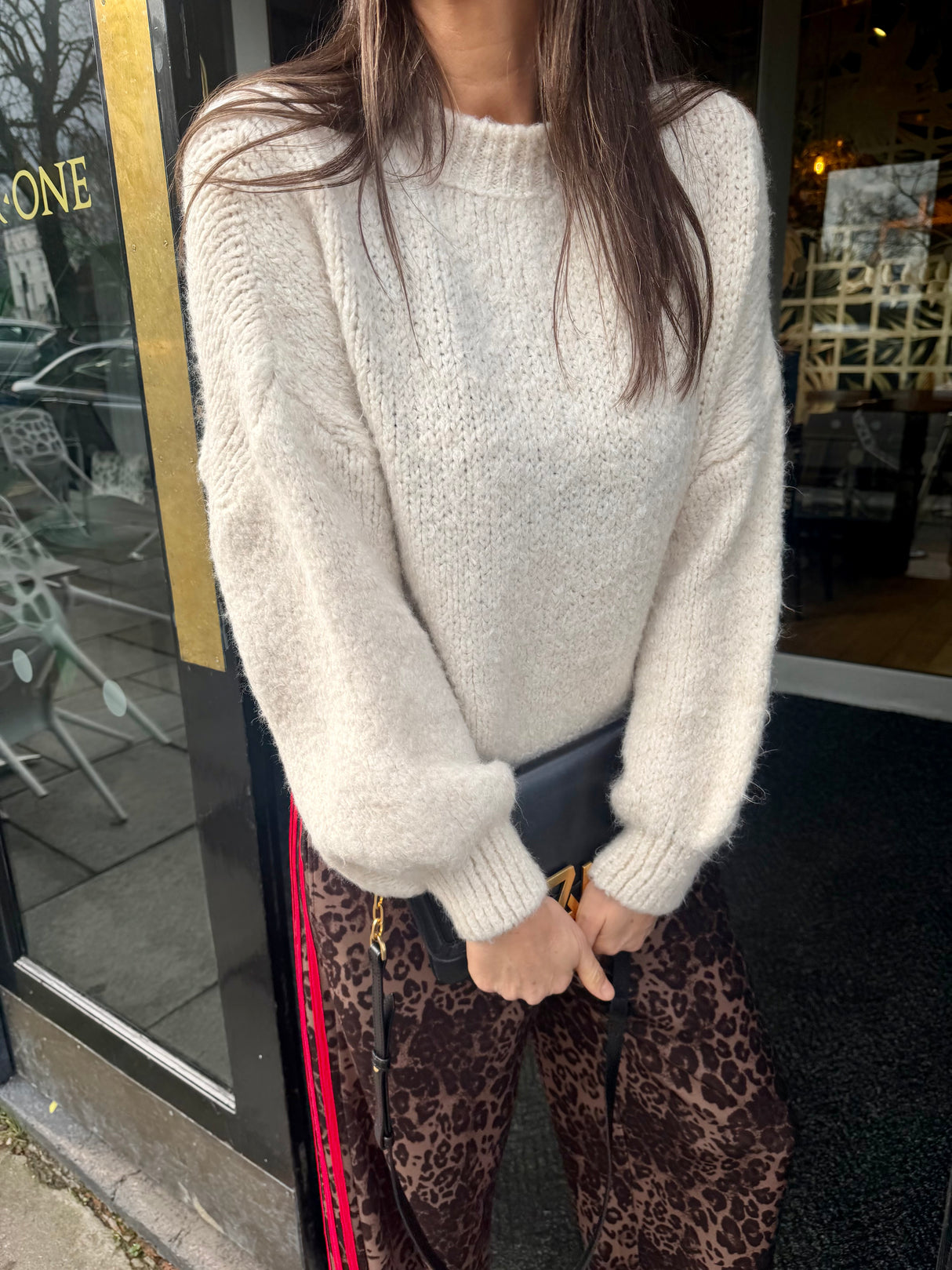 Arlo Wide Sleeve knit - Cream