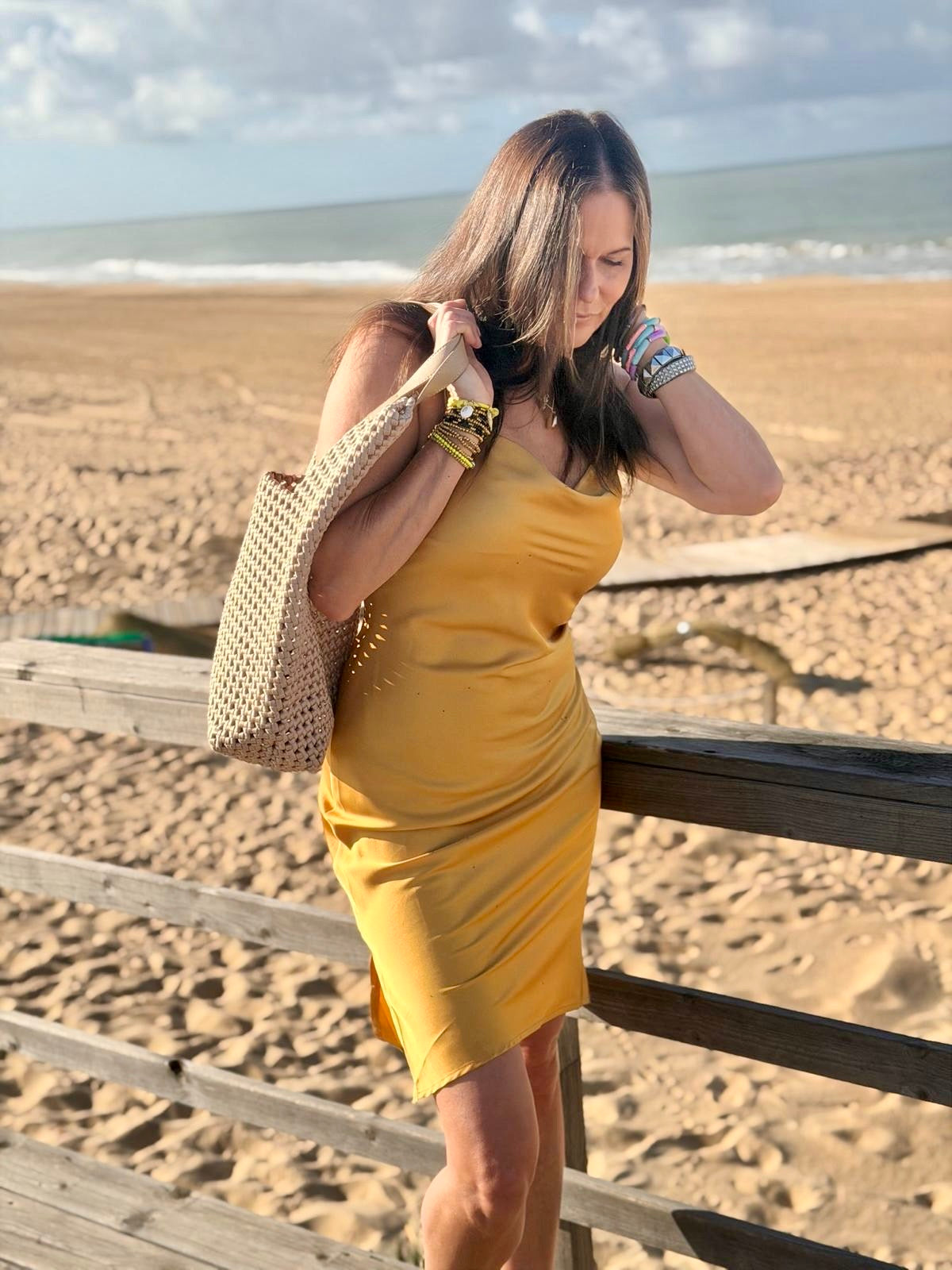 Eloise Slip Dress - Gold