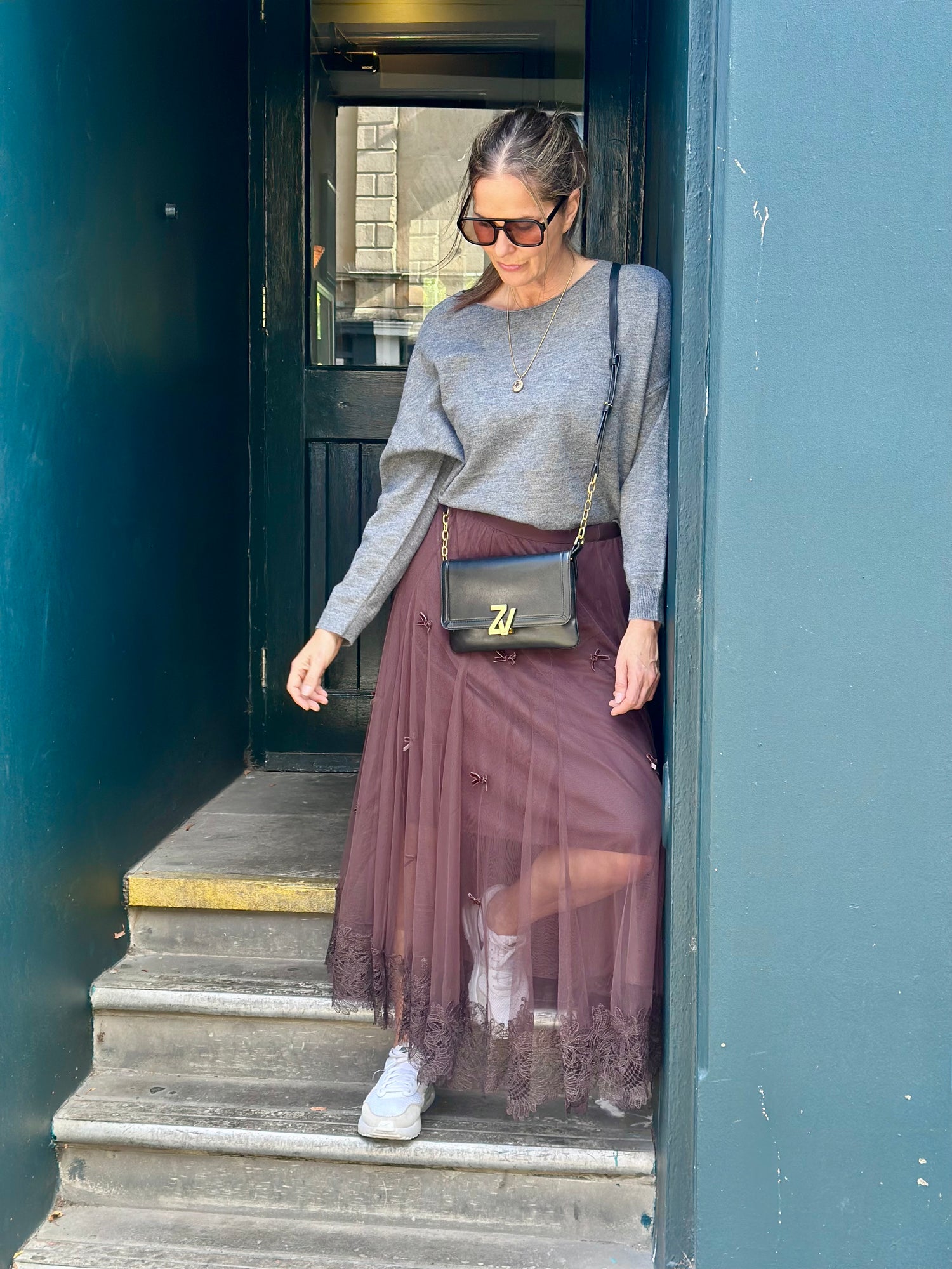 Georgie Sheer Midi Skirt
