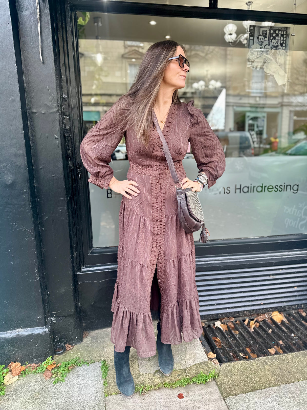 Amelie Maxi Dress - Chocolate