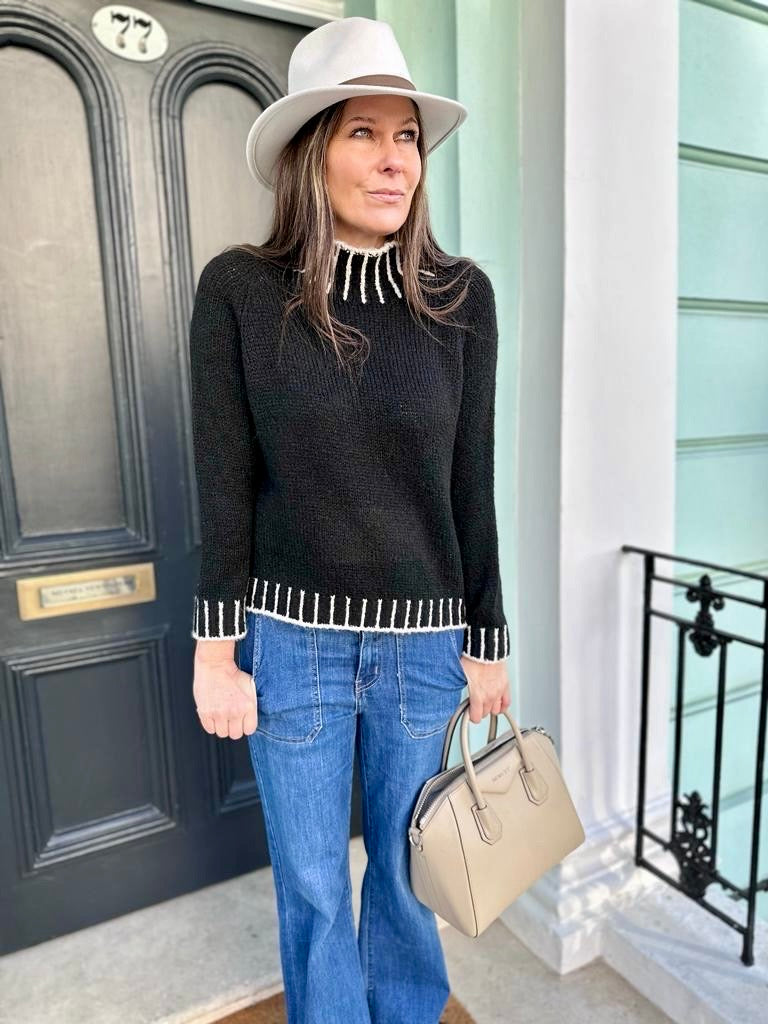 Crush Wide Leg - Mid Wash