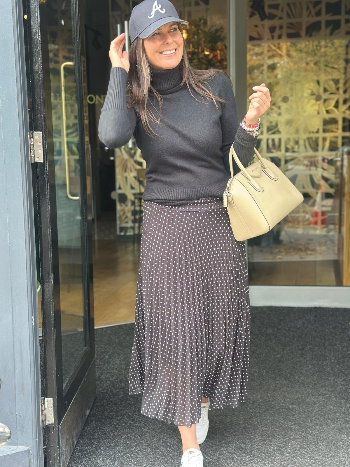 Ball Polka Dot Skirt - Black