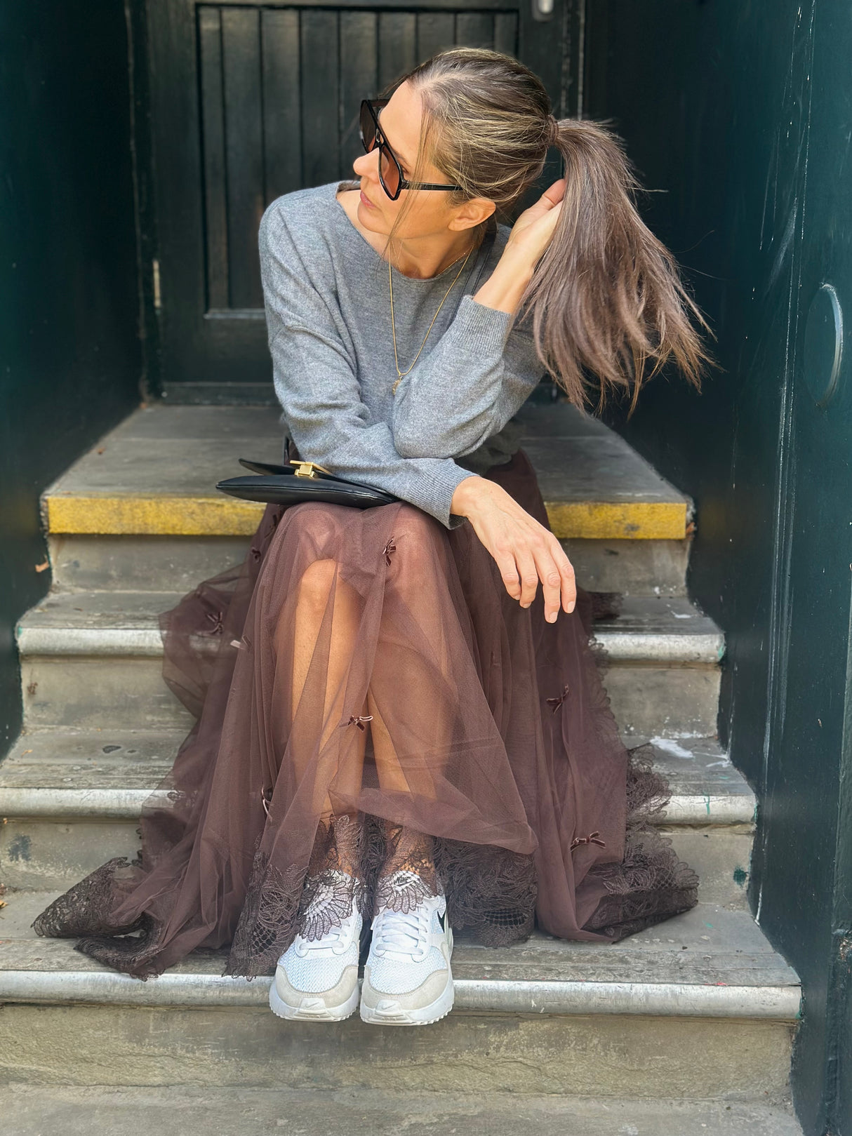 Georgie Sheer Midi Skirt