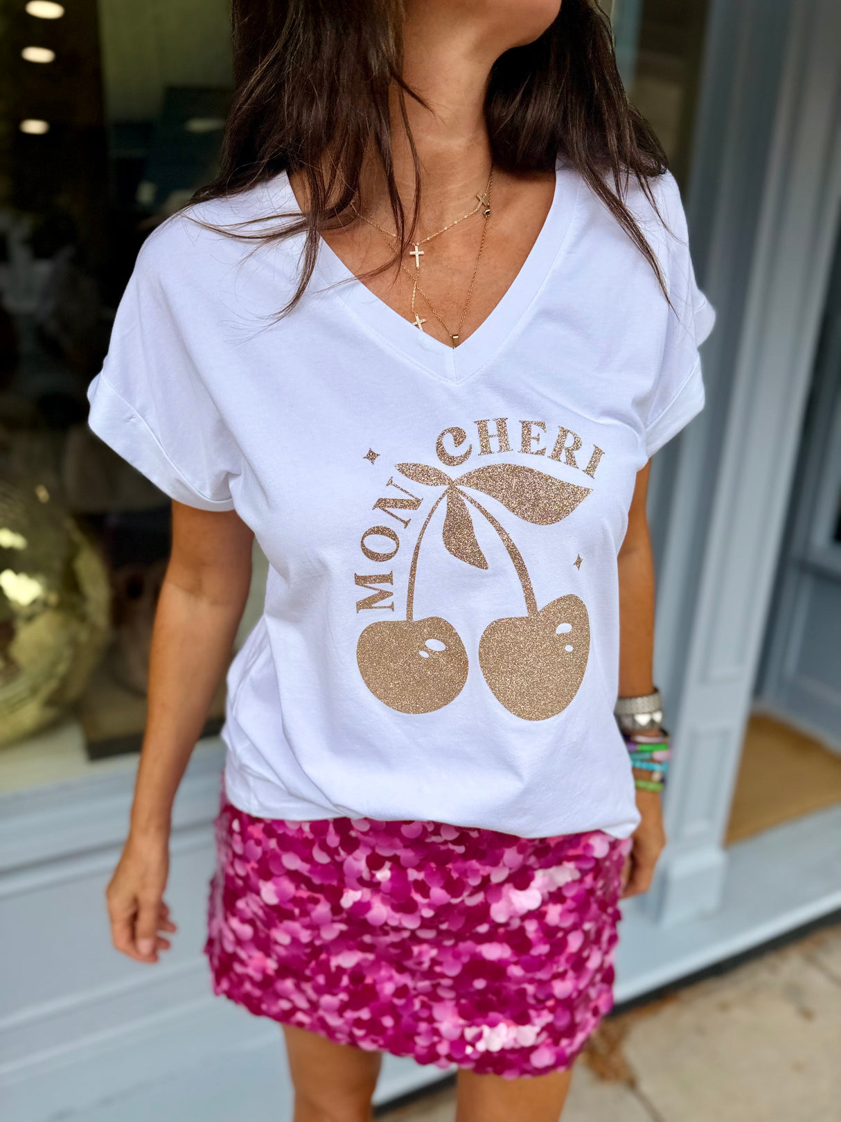 Mon Cheri Tee - White