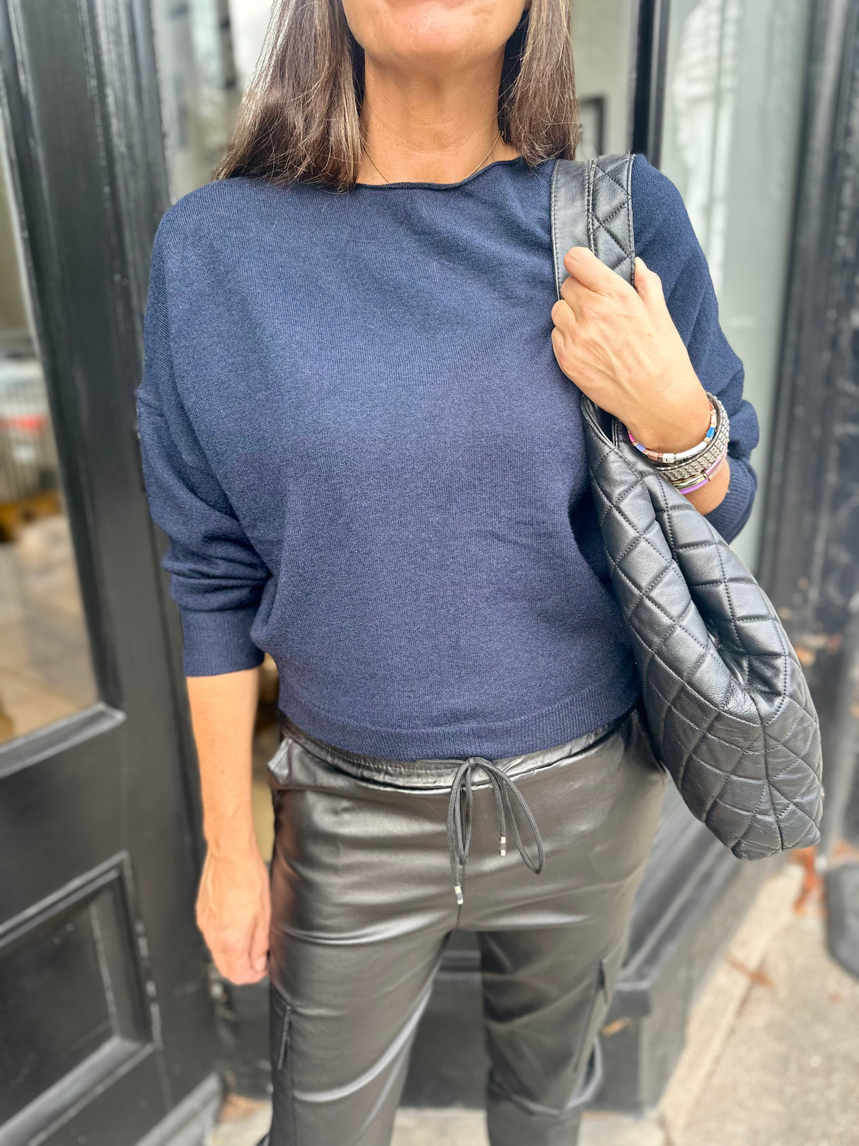 Lucie Lightweight Knit - Navy