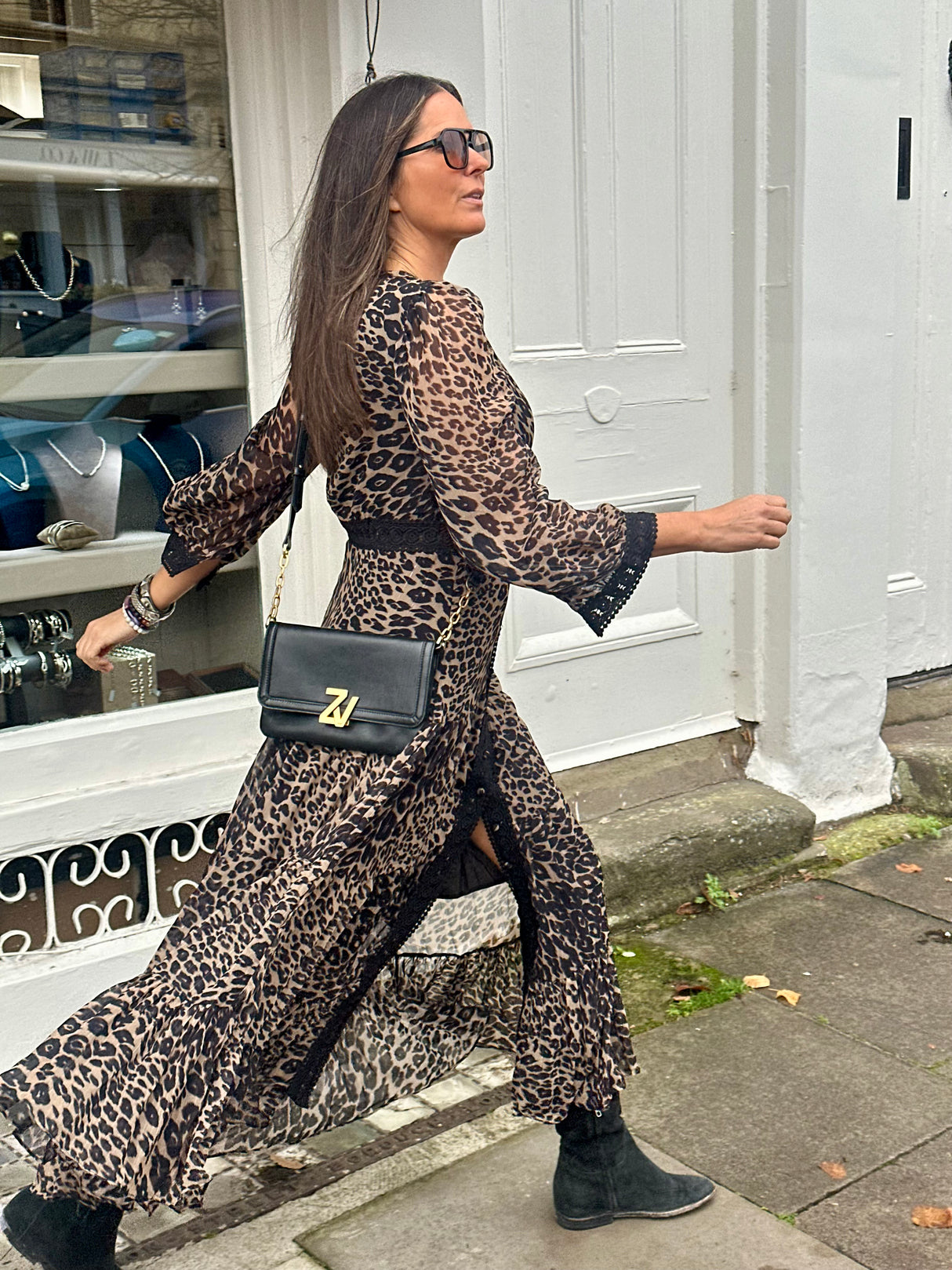 Amelie Maxi Dress - Animal Print