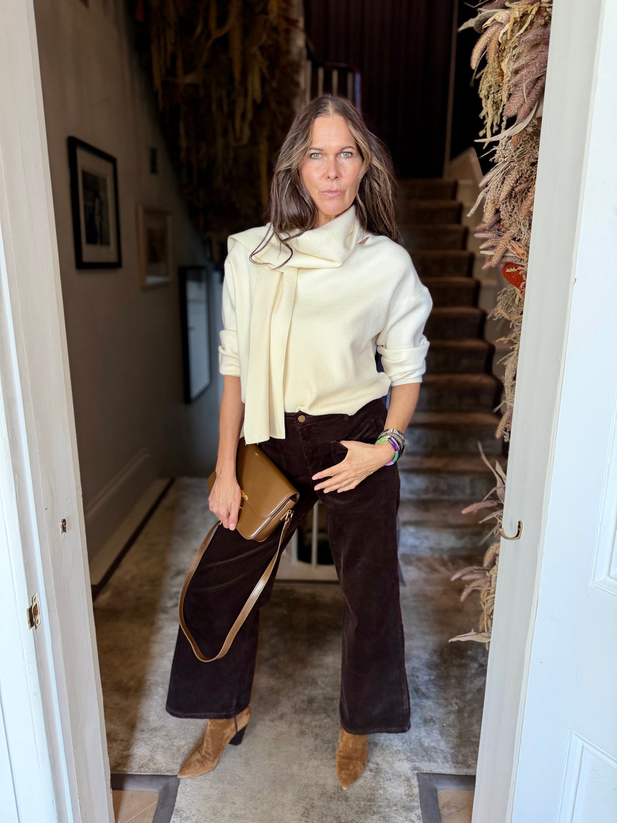 June Cord Trousers - Choc