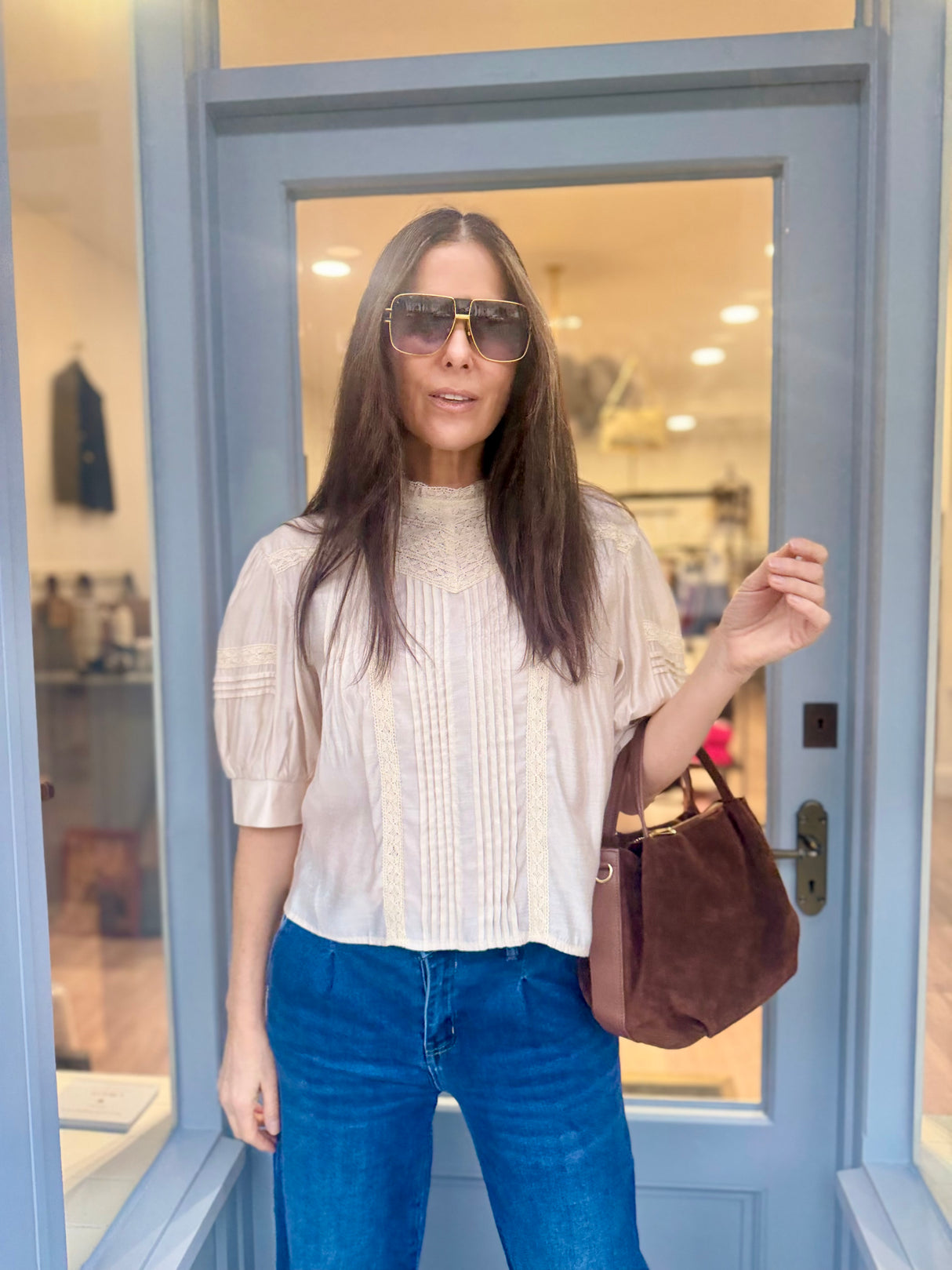 Cathy Embroidered Blouse - Vintage