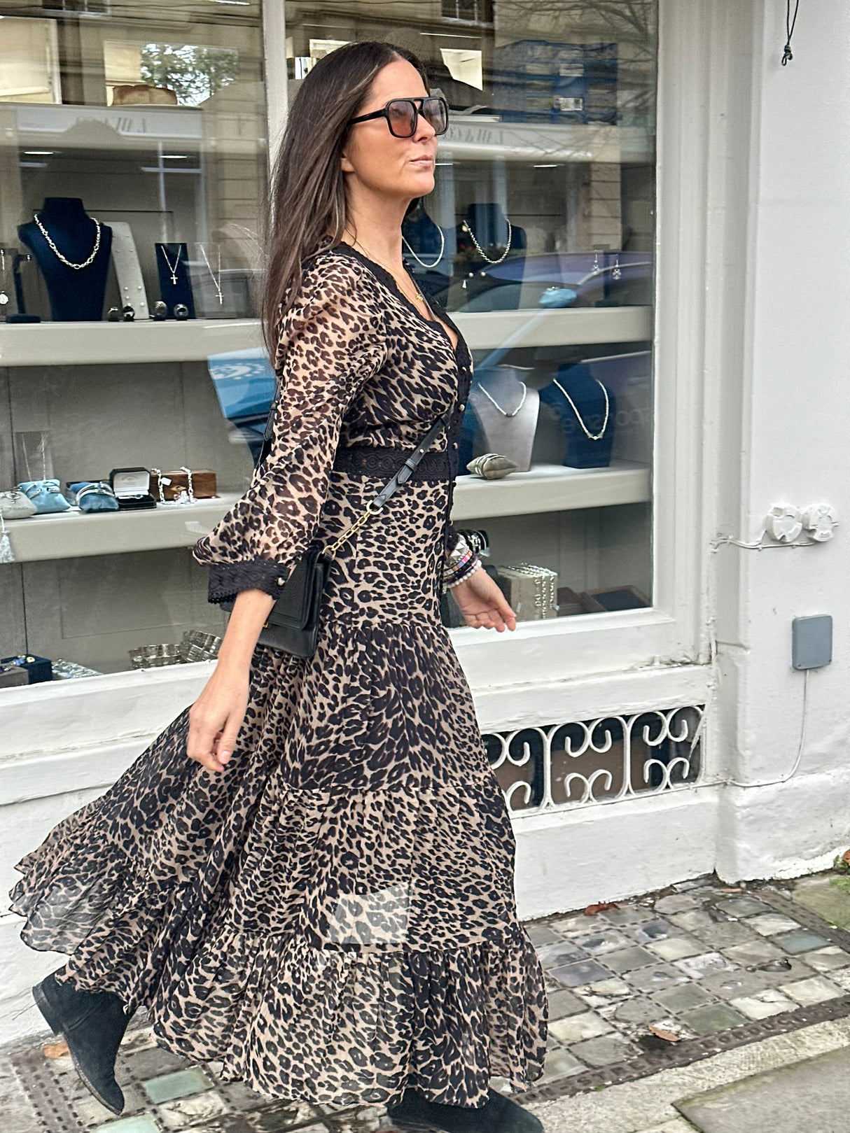 Amelie Maxi Dress - Animal Print