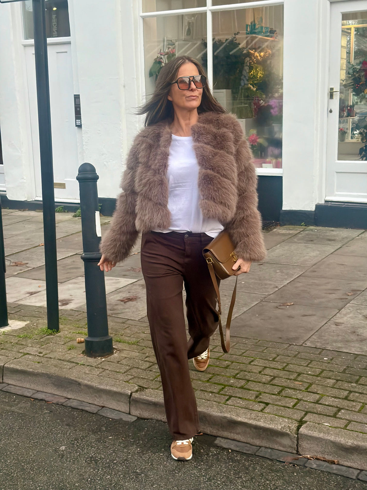 Crush Wide Leg Jean - Chocolate