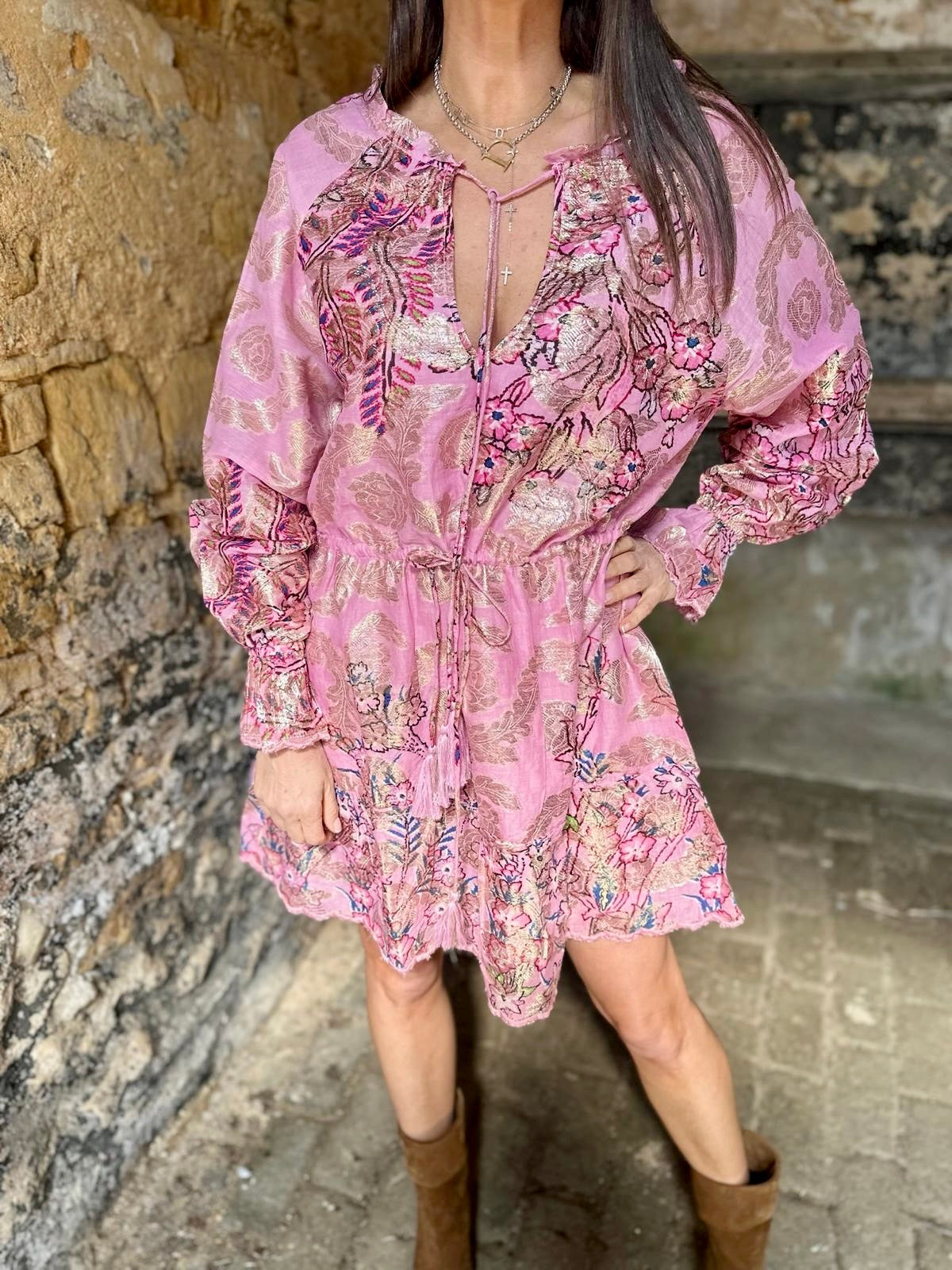 Honey Mini Dress - Pink