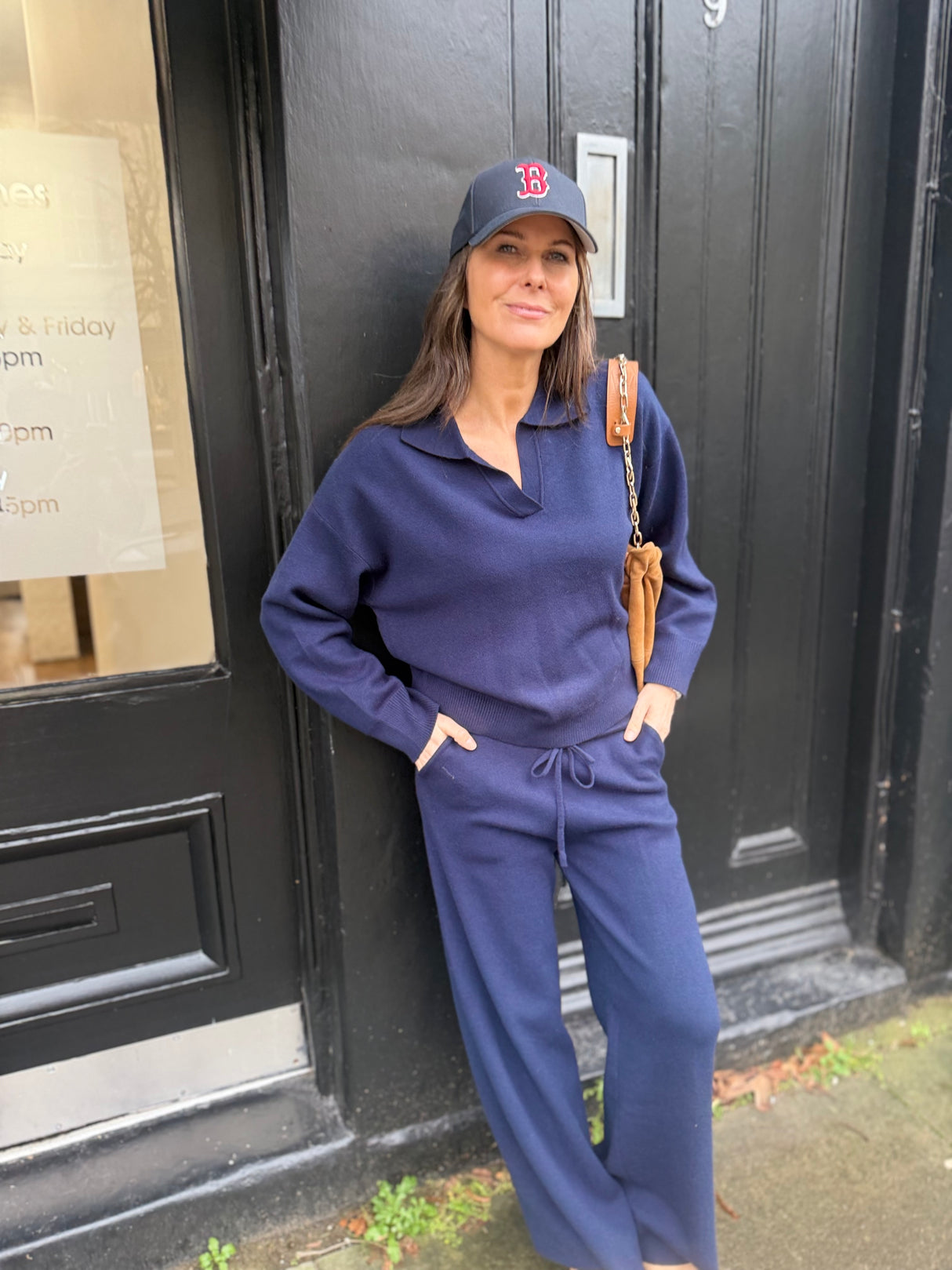 Temper Knitted Jogger- Navy