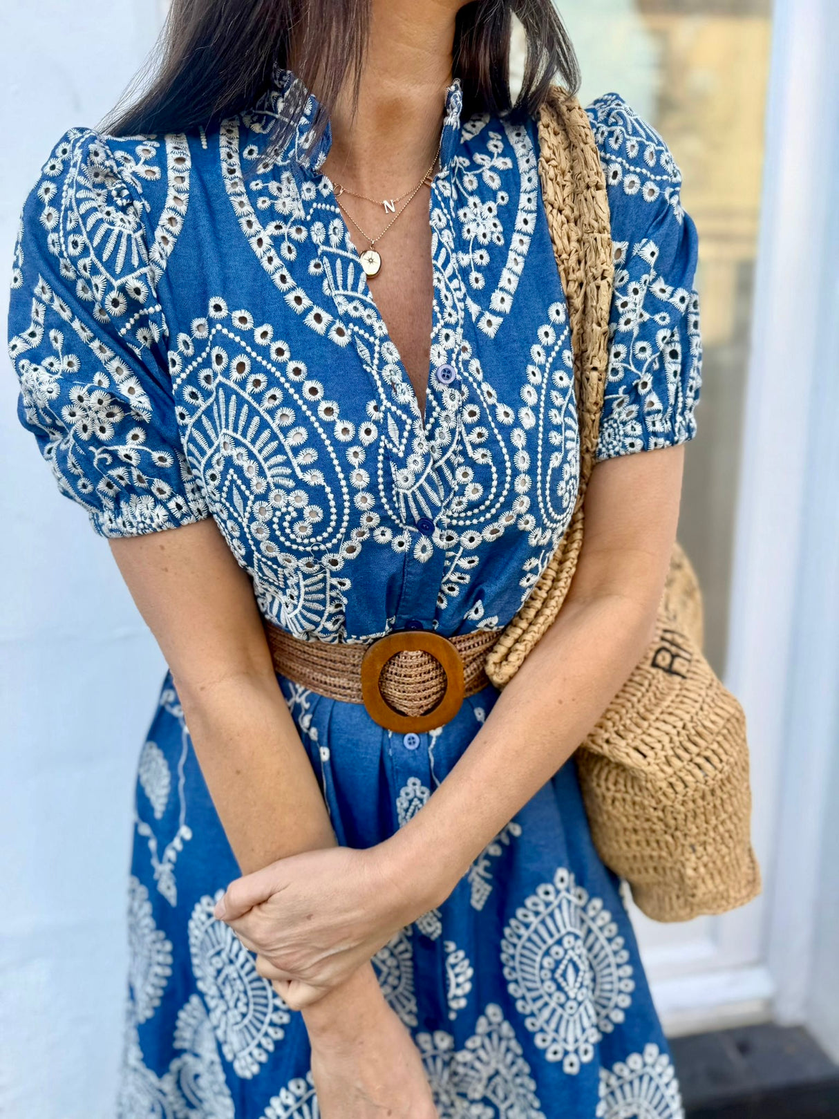 Bleu Printed Midi Dress