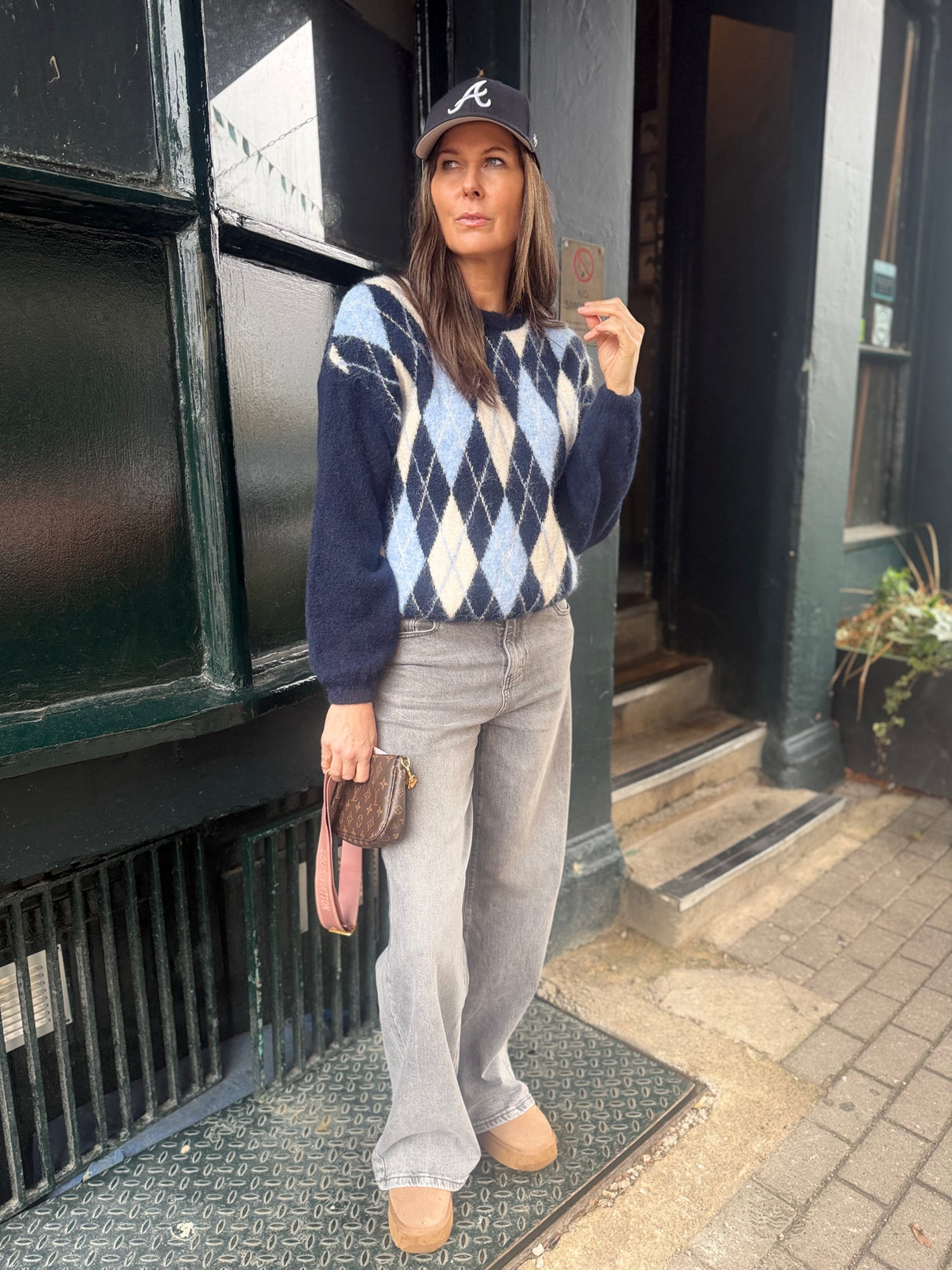 Baker Wide Leg Jean - Grey