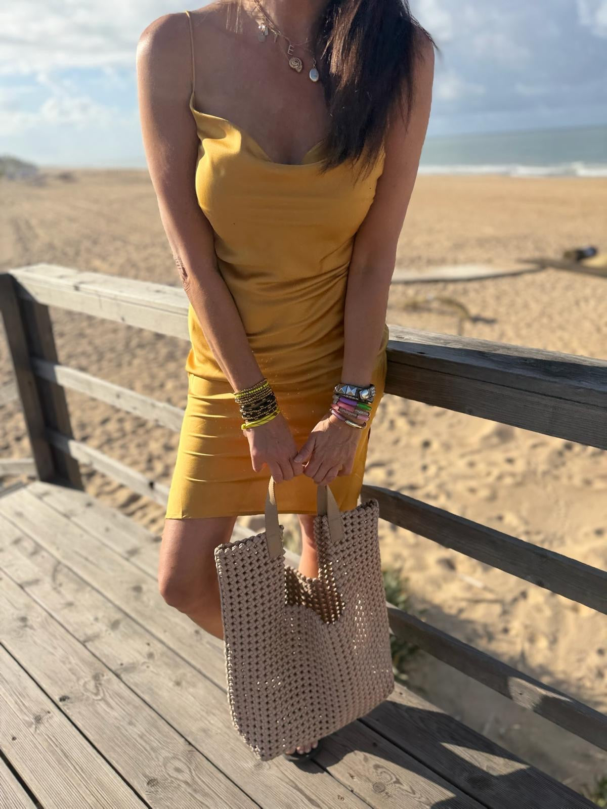 Eloise Slip Dress - Gold