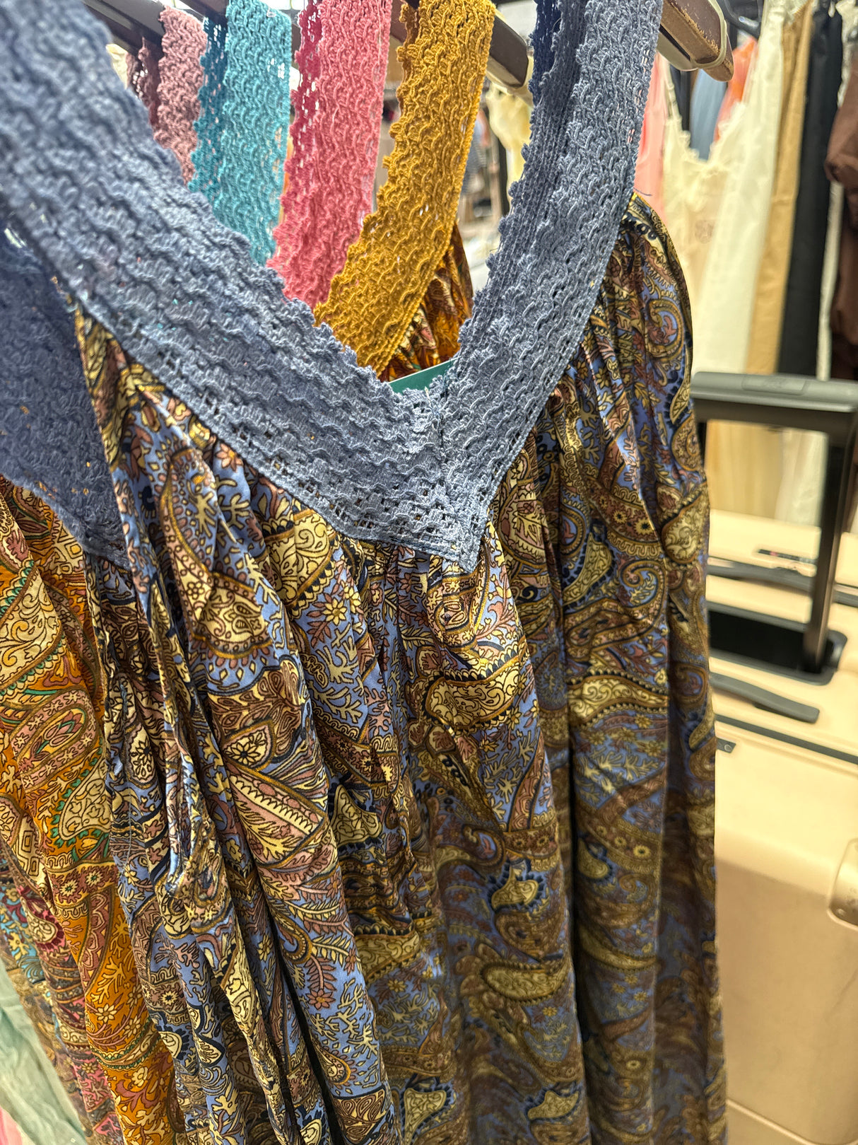 Capri Silk Shift Dress Cornflower