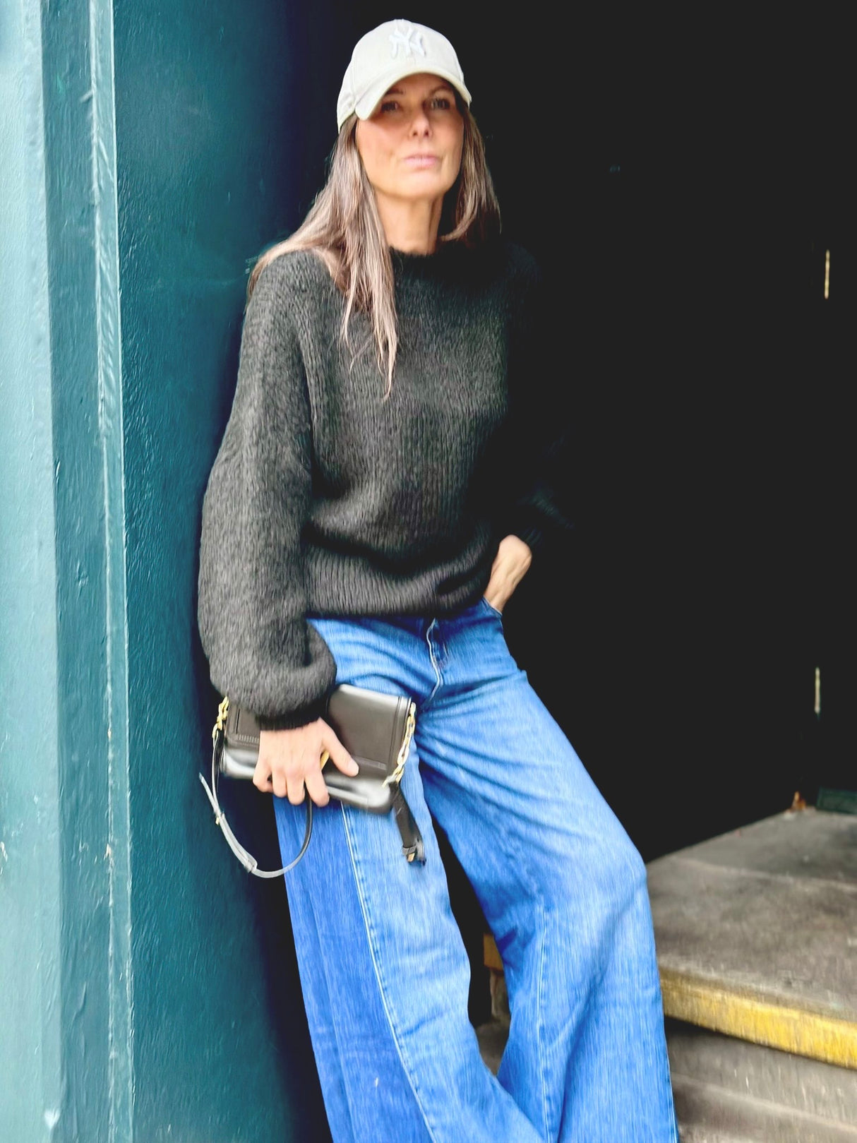 Arlo Wide Sleeve knit - Black