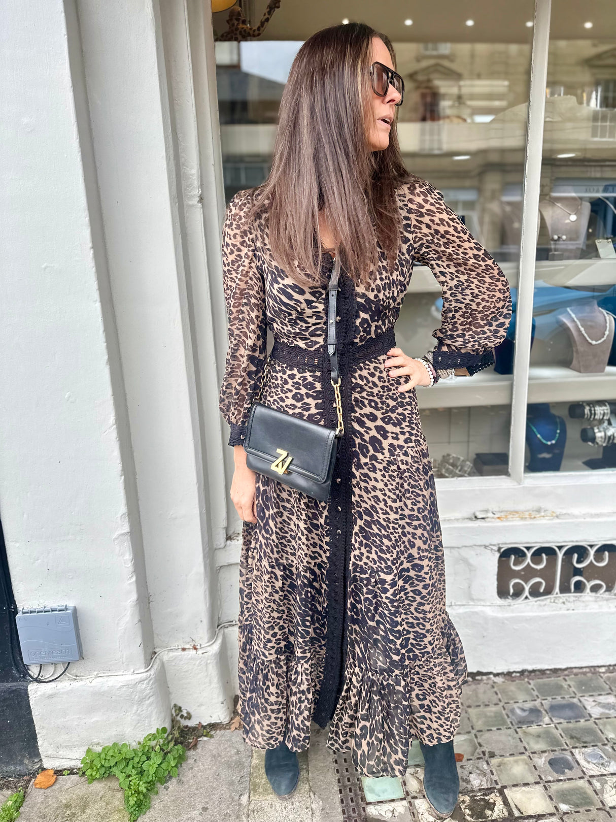 Amelie Maxi Dress - Animal Print